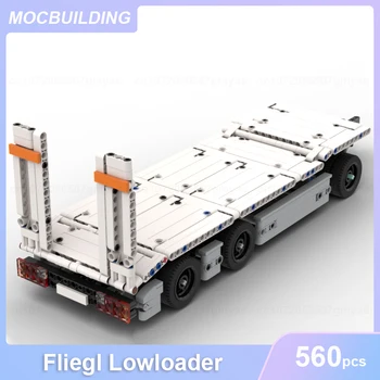 Fliegl Lowloader Модел MOC Строителни Блокове САМ Събрание Тухли Транспорт Образователна Творческа Колекция от Играчки, Подаръци 560ШТ 1