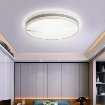 Led тавана лампа в китайски стил, лампа, за да се учат, Ретро-пейзаж, лампа за чайна стая в хола, лампи 1