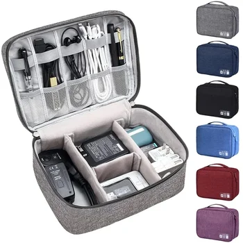 Водоустойчив с чанта за пътуване, зарядно устройство, преносим организатора, кабел за пренос на данни, електронна дръжка 1