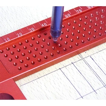 Коментари книжници 400 mm Квадратна линия Т-образен тип, линийка за чертане дупки, Маркировочный калибър, Зачертани Измервателни инструменти за дърводелци 1