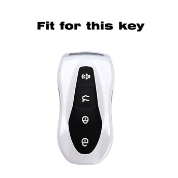 Мек калъф за ключове с дистанционно управление от TPU за Geely Atlas Pro Tugella Boyue 2020, Държач за ключове, Аксесоари за ключодържател, Ключодържател, без ключ 1