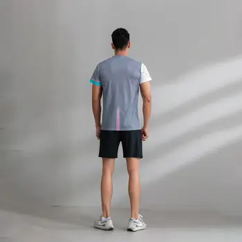 Мъжка спортна форма Тенис риза с къси ръкави от висококачествен полиестер за тенис на маса 1