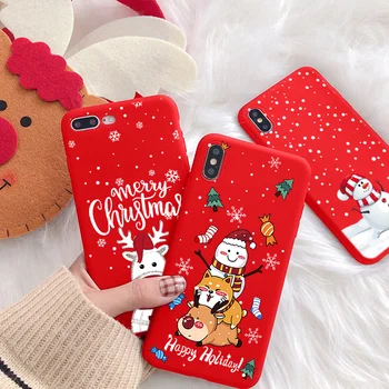 Нова година Калъф с Дядо Коледа За Xiaomi Redmi 9T Note 9 8 11T 11 11s 10 7 6 10S K40 K20 8T 9s Pro Max Cartoon Коледа TPU Soft на Корпуса 1