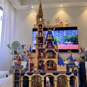 Нови 4837шт Тухли замъка на принцеса 43222 Строителни блокове Празнуват 100-годишнината на Замъка Играчка за деца за рожден Ден, подарък за Коледа 1
