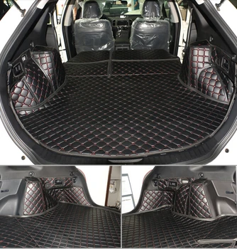 Обичай постелки за багажник на автомобил Toyota Venza 2015-2009 здрава водоустойчива килими за багажника карго подложка Venza 2011 червен цвят 1