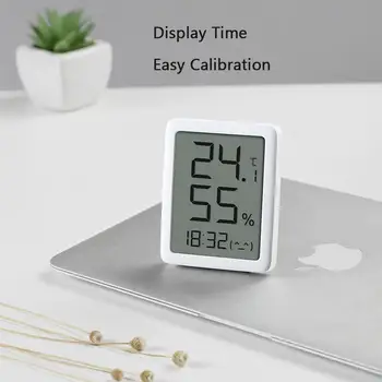 Оригинален Miaomiaoce E-ink Екран LCD дисплей с Голям Цифров дисплей Термометър, Влагомер Часовник Таймер часовник Температура, Влажност на въздуха Сензор 1