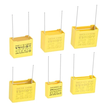 Полипропиленови Предпазни кондензатори със защита от смущения 275VAC X2 MKP В асортимент от 0,47 ICF 0,22 ICF 0,33 ICF 0,68 0,82 1