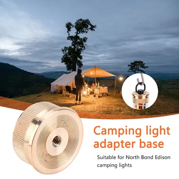 Преносима закачалка за лампа за палатка с резба 1/4 инча, кука за къмпинг, открит фенер, D-образна подвесное пръстен за 38-каратово фенерче за лампи ML4 GZ 1