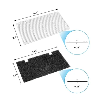 Решетка на климатика Duo-Package, Покриване на воздуховодного филтър за Dometic 3104928.019, Резервни части за автофургона 1