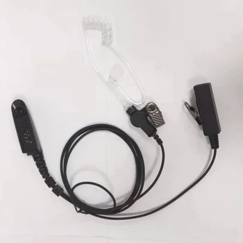 Слушалки, применимая Motorola Interphone GP328/ 340 /PRO5150, Черни слушалки Air Tuber с дълга скоба, Аксесоари за преносими радиостанции 1