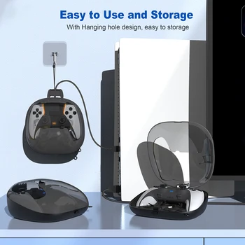 Твърда Чанта за Контролер EVA за Playstation 5/PS5 Gamepad с Цип Защитен Калъф За Съхранение на Конзола за Игри един Куфар Пътна Кутия За Носене 1