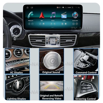 12,3-Инчов Сензорен Екран и Android 13 HD Benz CLS W218 2011-2018 Кола Монитори Carplay Стерео Speacker Радио Мултимедиен Плеър 2