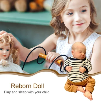 19in Кукли-Бебета от Реалния Живот Reborn Baby Dolls 3D Кожата Мека Хубавото Тяло Реалистични Кукли-Бебета Reborn с Видими Венами за събиране 2