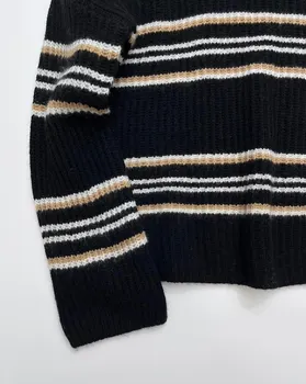 2023 Есен/Зима Нов Вълнен пуловер с ворсовым яка 1201 2