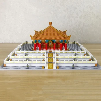 YZ 089 Световната Архитектура Императорския Дворец Зала на Централна Хармония Модел Мини Диамантени Блокове Тухли Строителна Играчка, Подарък Без Кутия 2