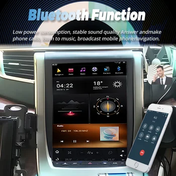 Авто DVD плейър Tesla Style Android 11 GPS Navi За Toyota Alphard Vellfire 20 Серия 2008-2014 Мултимедиен Плейър Carplay 2