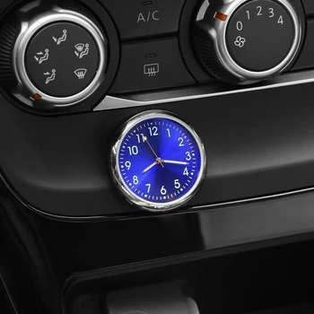 Автомобилни часовници, автомобили, часовници, светещи мини-автомобили, вградени цифрови механични часовници кварцови часовници, аксесоари за авто стил 2