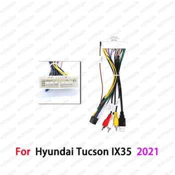 ГОРЕЩА Продажба 10-Инчов Автомобилен Видео Кабел за Hyundai Tucson IX35 2021 + Панел Плеър 2 Din Рамка Таблото Радио Комплект за Закрепване 2