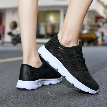 Дамски спортни обувки на открито, летни окото дишащи и устойчиви обувки за Felman, удобна гъвкава обувки за фитнес 2