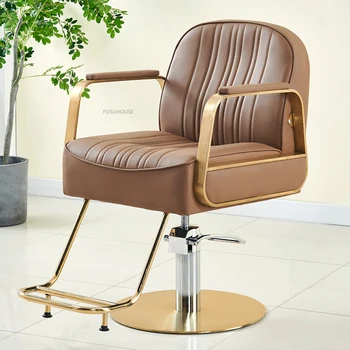 Европейското професионално коса стол от неръждаема стомана, мебели за салон, стол за химическа вълна, Творчески Удобни Професионален Фризьорски стол 2