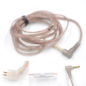 Кабел за слушалки от мед с висока чистота, не съдържащи кислород, Кабел за слушалки с Висока чистота за KZ/CCA ZST ZSR ZSN ZSN PRO Wire 2