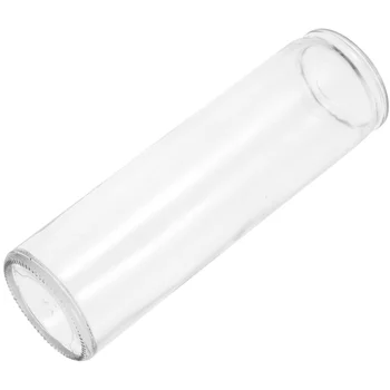 Контейнер за свещи на колумб Стъклен цилиндър Прозрачен държач за пълнене на Притежателя за свещи на колумб 2