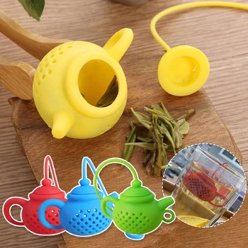 Креативен Цедка за заваряване на чай Силикон Здрав Филтър за листа от чаено пакетче Дифузор Чай и Прибори Аксесоар за Чайника с Кухненски Притурка Teamaker 2