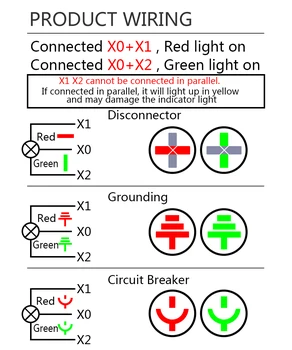 Мини DCAC220V24V червен/зелен два цвята Обратната Led Указател на Завоя За Индикаторна Лампа Сигнали 22 мм AD16-22SS /WN /WD 2