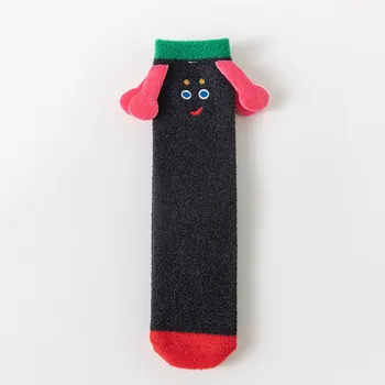 Модерен атракция, държи в ръцете на обикновен чорапи, Забавни чорапи със собствени анимационни герои, домашни чорапи за пола, чифт топли чорапи със средна дължина, за подаръци 2