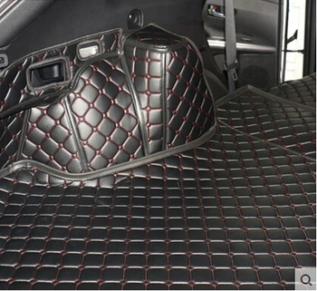 Обичай постелки за багажник на автомобил Toyota Venza 2015-2009 здрава водоустойчива килими за багажника карго подложка Venza 2011 червен цвят 2