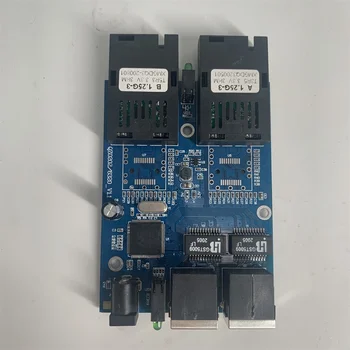 Оптичен Gigabit Ethernet 2 RJ45 UTP 2 SC fiber optic Медиаконвертер 2SC 2RJ45 Ethernet 10/100/1000 М Печатна платка 2
