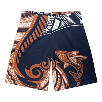 Полинезийски Tribal Samoan Тотем Татуировка Самоа Щампи Мъжки къси Панталони Панталони Мъжки Летни Дишащи Панталони Фитнес Градинска Дрехи S-3XL 2