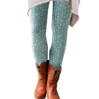 Разтеглив, Гамаши за жени, есенно-зимни ежедневни панталони в бохемски стил с модерен принтом, дебнещ гамаши за отдих в голям размер 2
