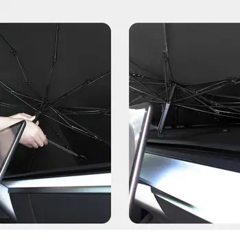 Слънцезащитен Чадър сенника на предното стъкло на превозното средство Сгъваеми Блокове UV-лъчи сенника На предното стъкло Model3 / Y Аксесоари 2