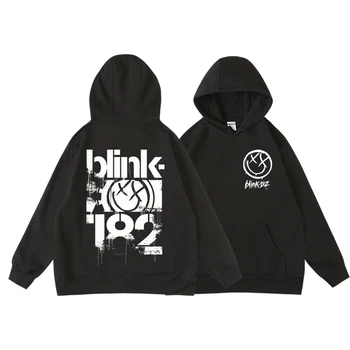 Хип-хоп Blink-182, блузи, група, Красиви мъжки модни блузи с качулка с дълги ръкави, градинска облекло в стил харадзюку, ежедневни дрехи с качулка. 2