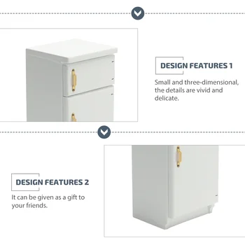 Ярък модел на мини-хладилник Миниатюрни мебели Модел на хладилника Декорация на дома 2