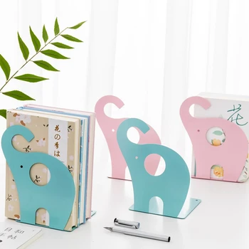 1 Чифт нескользящих метални каботажните за книги във формата на мультяшного Слон за украса на детски подаръци 3