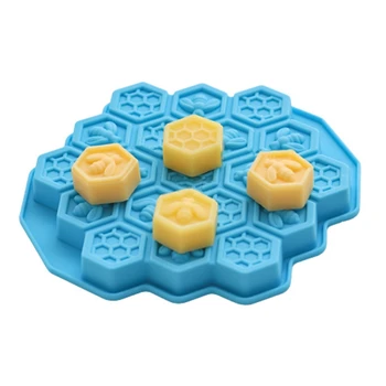 16 Клетки 3D Форма за сапун във формата на пчелните cot Силиконови форми за пчелните кошери за домашна торта с Мус от Желе Бонбони на Едро 3