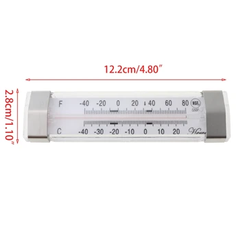 -40C-27C LCD Термометър за Хладилник с Дигитален Термометър за Хладилник с фризер с Регулируема Стойка Магнит -40F-80F 203C 3