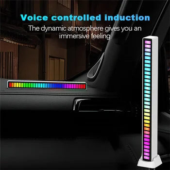 Led лента RGB Light Music Управление на звука Звукосниматель Ритъм на Околния лампа Атмосфера Нощни осветителни тела за бар Украса за игри в автомобилната стая Телевизор 3