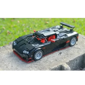 MOC-39287 Черно CCX Класически спортен автомобил в събиране, свързване на блок, Модел 1424 Строителни блок, на части, подарък за деца на рожден Ден 3