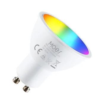 MoesHouse Smart LED Лампа 400LM GU10 Електрическа Крушка Wi-Fi На 2,4 Ghz се Работи с Алекса Google Assistant RGB, с Променящ се Цвят, Лампа с регулируема яркост 3