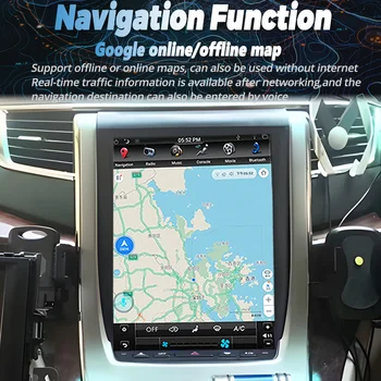 Авто DVD плейър Tesla Style Android 11 GPS Navi За Toyota Alphard Vellfire 20 Серия 2008-2014 Мултимедиен Плейър Carplay 3