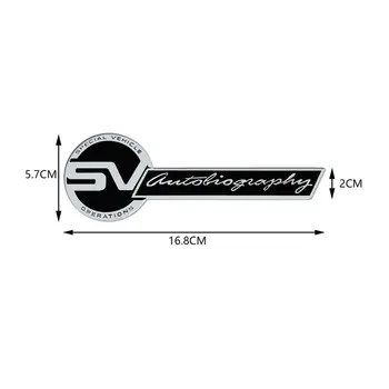 Автомобилен Стайлинг 3D Метална Емблема с буквата SVR, Етикет в предната решетка, Иконата За аксесоари Range Rover Velar Sport, Discovery 3