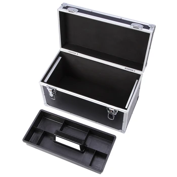 Алуминиева кутия с 2 ключалки и многофункционална кутия за инструменти е разделена на няколко слоя 3
