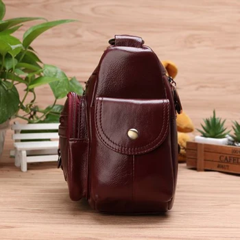 Висококачествена и луксозна дамска чанта-месинджър от естествена кожа на рамото си, дамски дизайнерска чанта за пазаруване 3