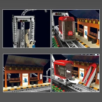 Градивен елемент на техническия колата Mould King 16052, Градска кола с дистанционно управление, информация за релси, на Модела играчки, Коледни подаръци за деца 3