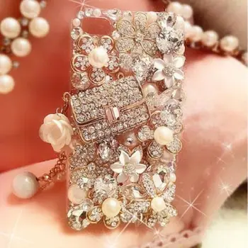 За HUAWEI HONOR X7/X8 4G/9X/9X PRO, луксозни диаманти ръчно изработени, планински кристал, мек калъф за мобилен телефон, украсена със скъпоценни камъни 3