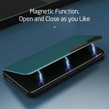 За Xiaomi 12 Pro Smart Case-Кожен Магнитен Флип Калъф За Телефон Xiaomi12 Mi 12X Mi12 X Mi12X 12Pro 5G Противоударная Поставка Fundas 3