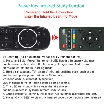 Интелигентен глас, дистанционно управление с Безжична Air Fly Mouse 2.4 G G10 G10S Pro с гироскопом и IR обучението за Android TV Box 3